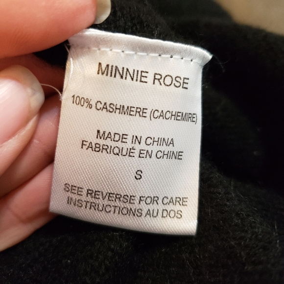 Minnie Rose cashmere flare sleeve size Small - Picture 7 of 9